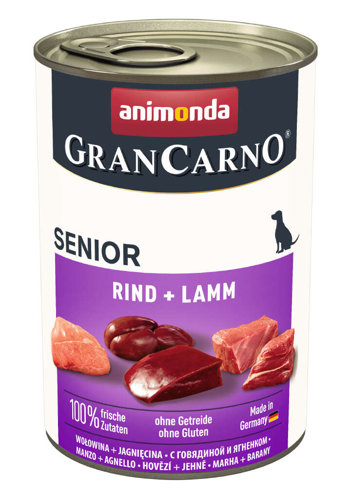 animonda Hunde-Nassfutter GranCarno Adult Rind + Lamm